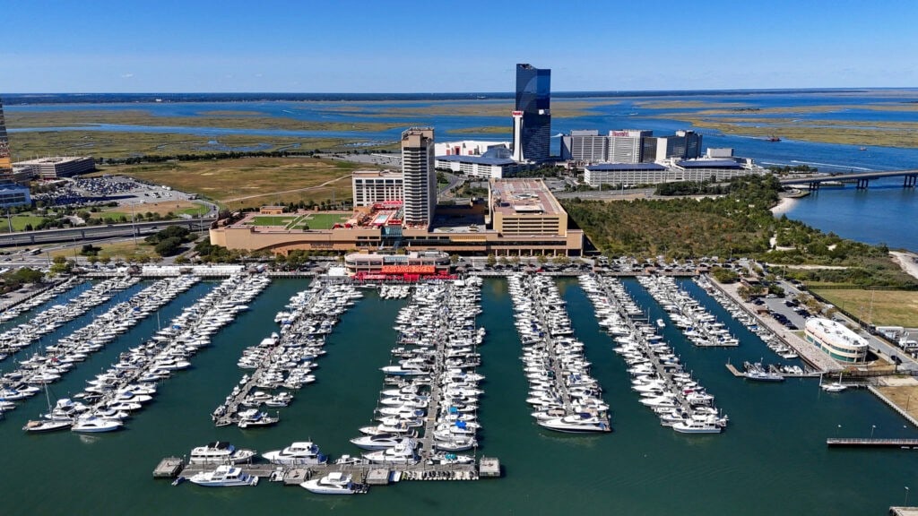 Boats filling Farley State Marina at the Atlantic City In-Water Boat Show