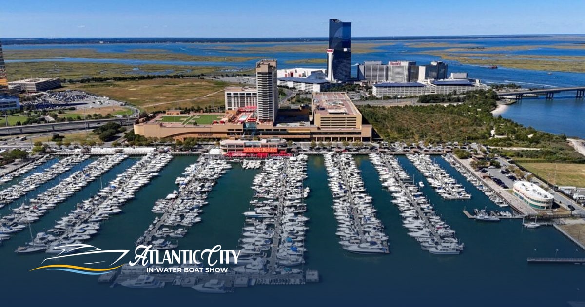 Boats filling Farley State Marina at the Atlantic City In-Water Boat Show